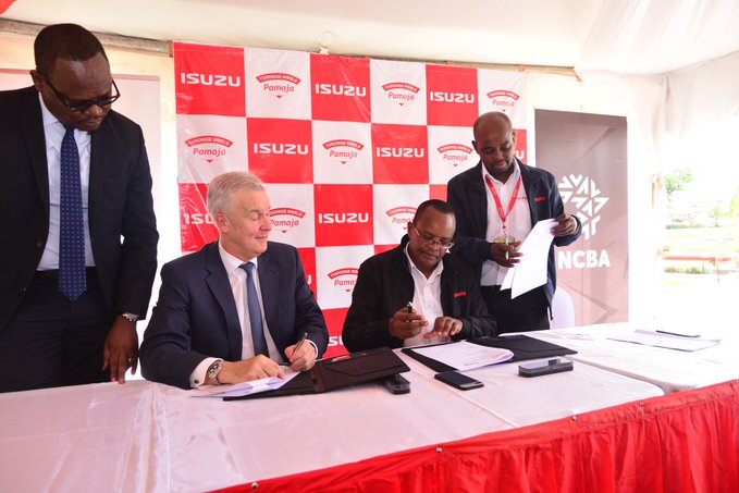 Isuzu signs loans deal with NCBA Bank for vehicle customers
