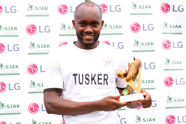 Tusker Striker Otieno leads KPL Top scorers race