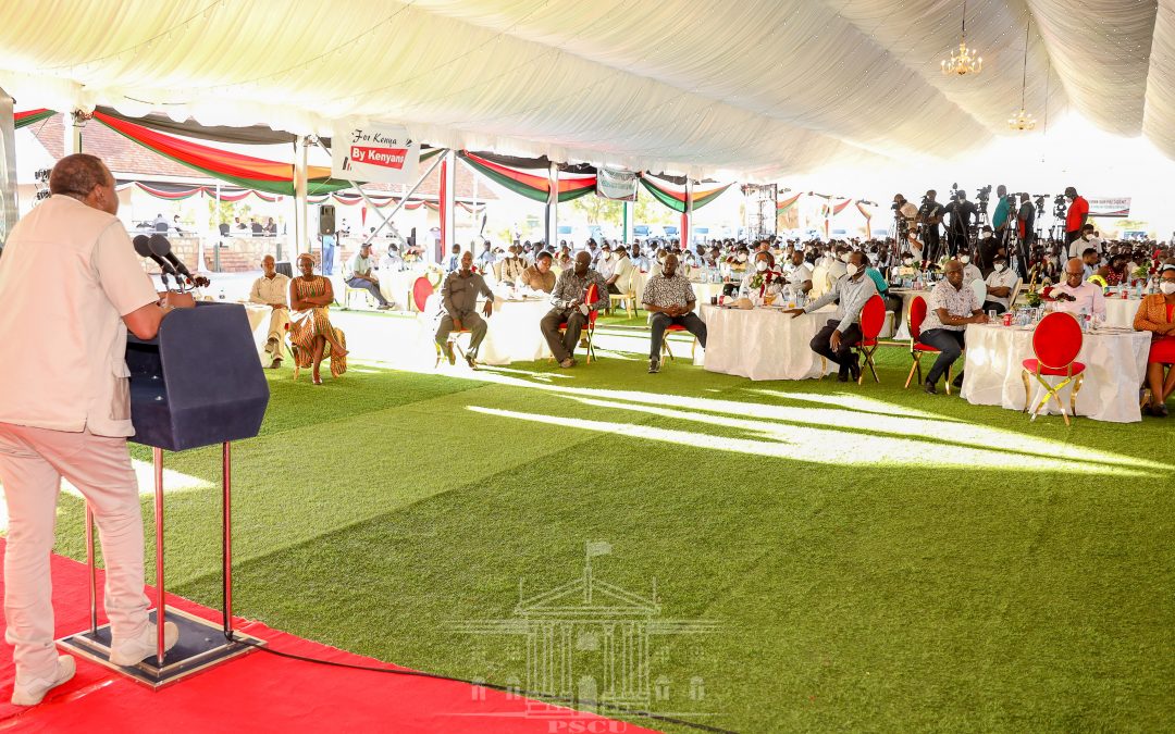 President Kenyatta hails the youth for developing local innovative solutions