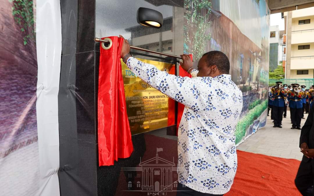 Pres. Uhuru opens Trade and Development Bank premises in Kilimani